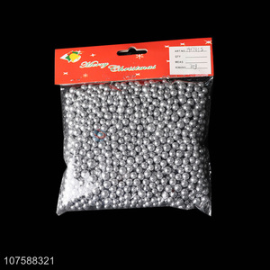 Good Quality Silver Beads For Christmas Decoration