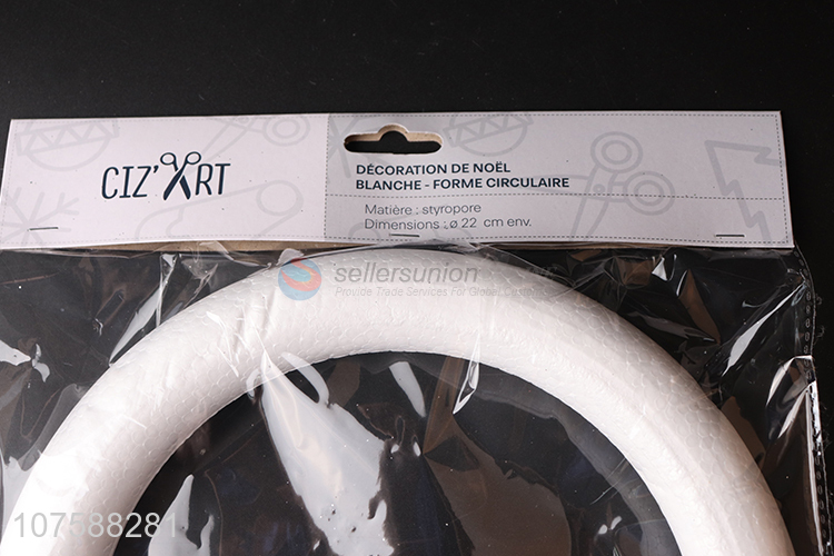 New Design White Foam Rings For Festival Decoration
