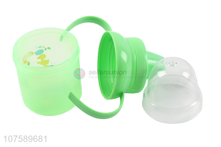 Hot Selling Colorful Plastic Sippy Cup With Handle For Infant