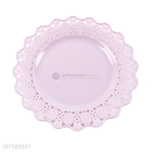 Best Quality 8 Pieces Plastic Round Plate Fashion Dinnerware