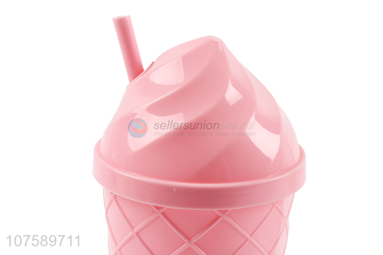 New Arrival Plastic Straw Cup Popular Colorful Water Cup