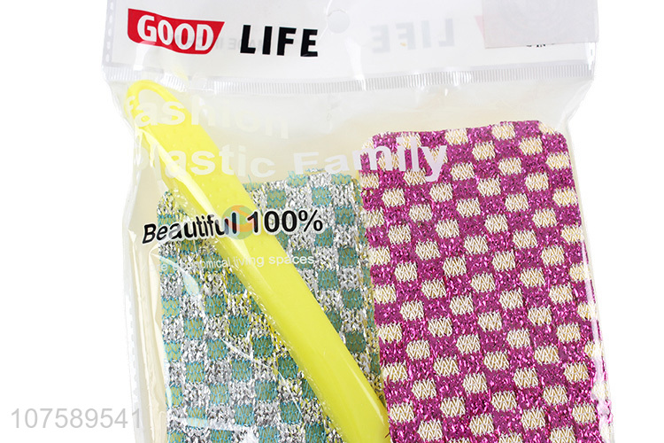 High Quality Scouring Pad With Pot Brush Set