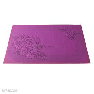 Good Sale Flower Pattern Non-Slip Placemat Fashion Table Mat