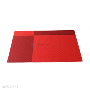 Custom Rectangle PVC Placemat Fashion Non-Slip Table Mat