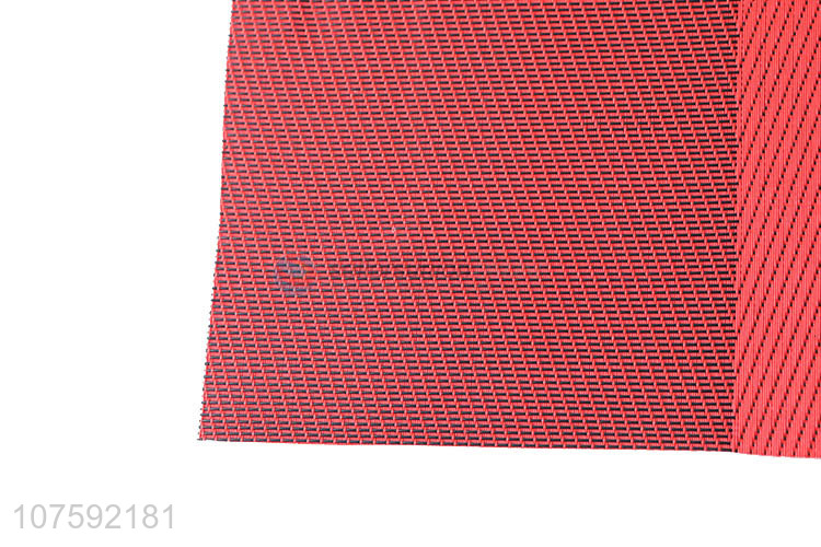 Custom Rectangle PVC Placemat Fashion Non-Slip Table Mat