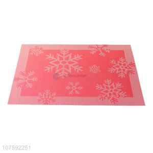 Wholesale Snowflake Pattern PVC Placemat Fashion Table Mat