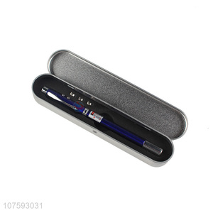 Wholesale multifunctional retractable laser pointer telescopic teaching pointer with metal case