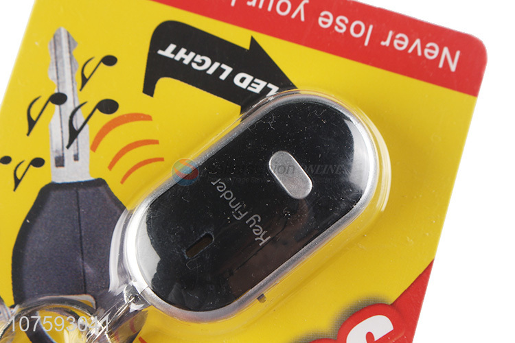 Good quality remote sound control anti-lost alarm led whistle key finder keychain