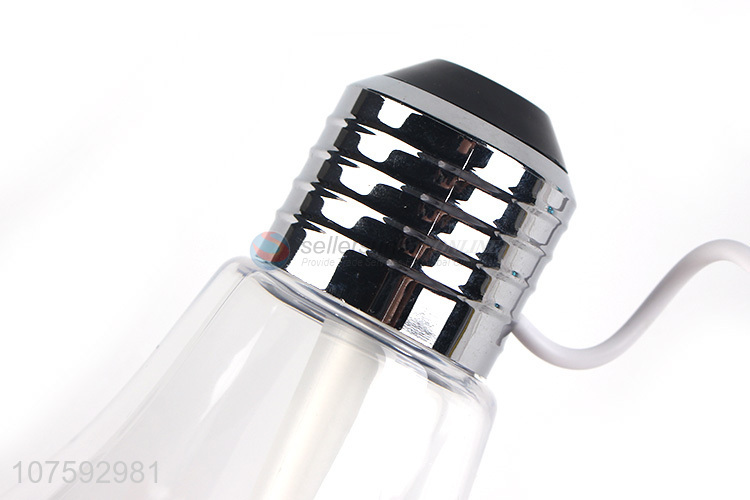 Creative design bulb humidifier led nightlight usb mini air diffuser