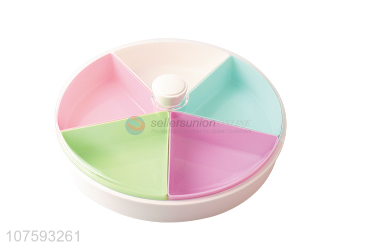 Best selling divided plastic serving tray snack plates fruit plate