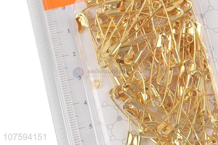 Hot selling 32mm gold metal safety pins garment accessories