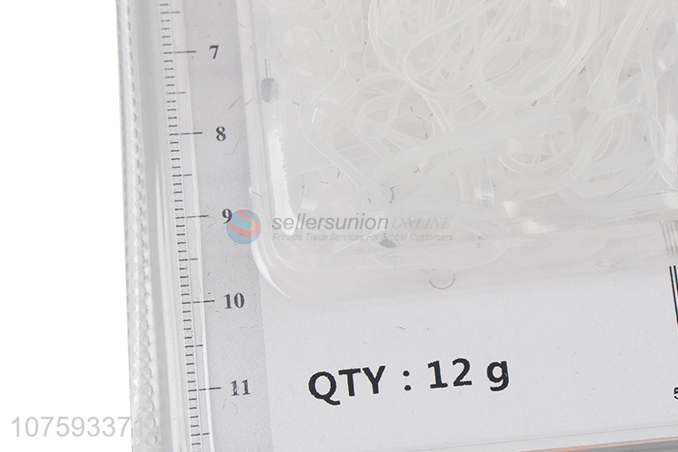New products transparent round children elastic rubber bands