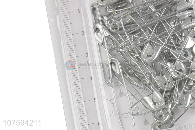 Hot sale 38mm silver metal safety pins clothing accessories