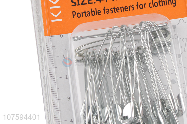 New arrival 44mm silver metal safety pins garment accessories
