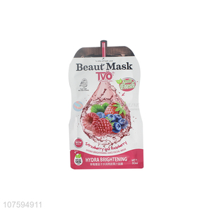 Wholesale Strawberry And Raspberry Hydra Brightening Juice Facial Mask