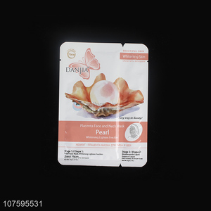 Best Sale Placenta Face And Neck Mask Pearl Whitening Lighten Freckles