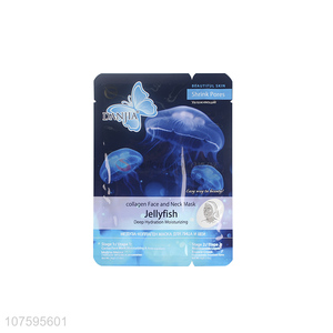 Factory Wholesale Jellyfish Deep Hydration Moisturizing Face And Neck Mask