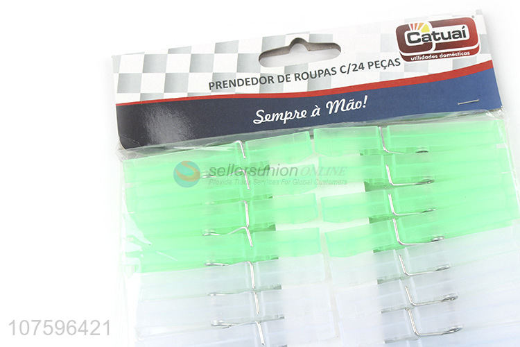 Best Selling Plastic Clothes Pegs Fashion Semi-Transparent Clothespins