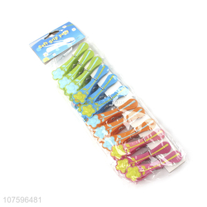 Top Selling Flowers Design Colorful Clothespins Fashion Clothes Pegs