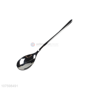 Suitable Price Dinnerware Long Handle Stainless Steel Metal Spoon