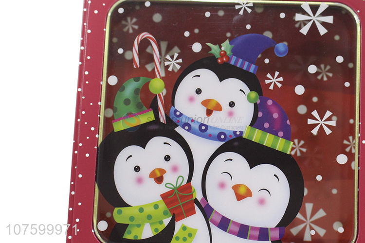 Good Quality Square Christmas Tin Box Colorful Gift Box Storage Box