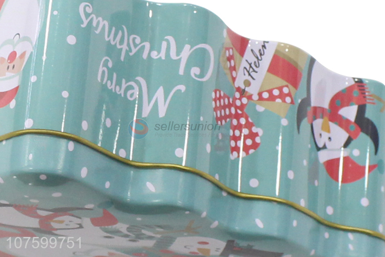 Wholesale Christmas Tree Shape Tin Box Gift Box Storage Box