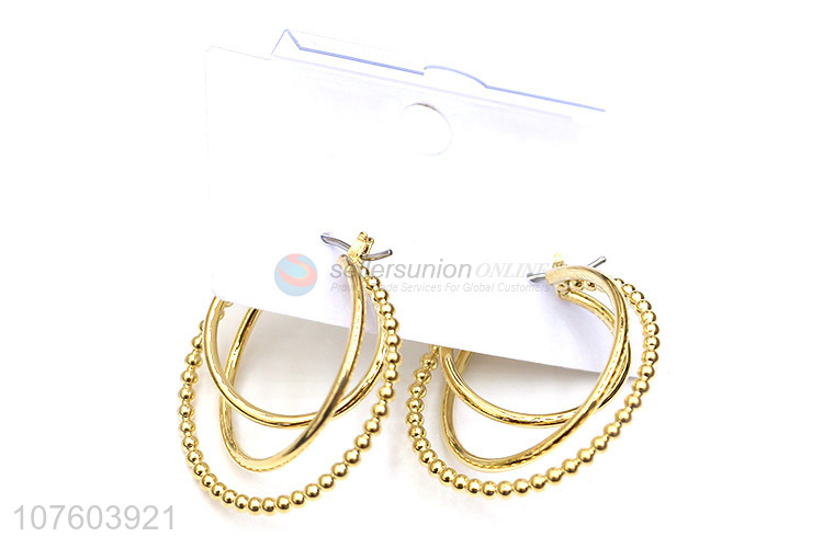 Factory direct sale round earrins hoop earrings fashion ornaments