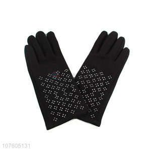 High quality ladies outdoor driving gloves winter warm fleece gloves