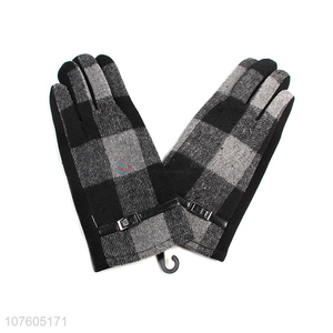 Wholesale ladies wool-like gloves fashion winter warm driving gloves