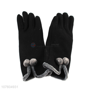 High quality women winter warm fleece gloves outdoor thickening gloves