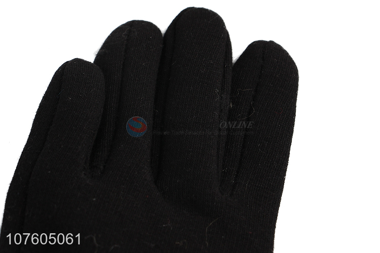 New arrival ladies outdoor faux fur gloves winter warm driving gloves