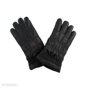 Competitive price ladies outdoor driving gloves winter warm fleece gloves