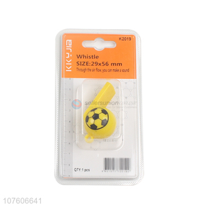 Custom Football Pattern Plastic Whistle Sport Referee Whistle