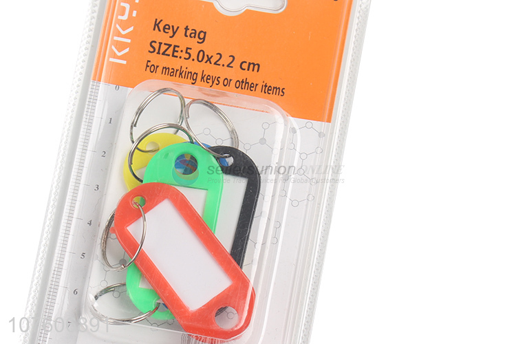 Cheap Plastic Label Key Tags Name Tags With Ring
