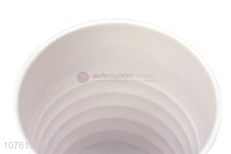 Factory direct sale office desktop plastic planter imitation porcelain flower pot