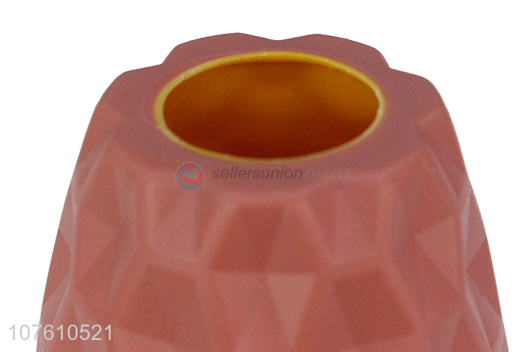 China factory office desktop imitation porcelain vase plastic flower vase