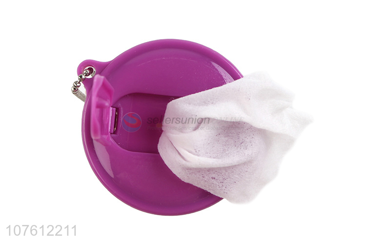 Fashion Portable Mini Barreled Wet Wipes With Chain