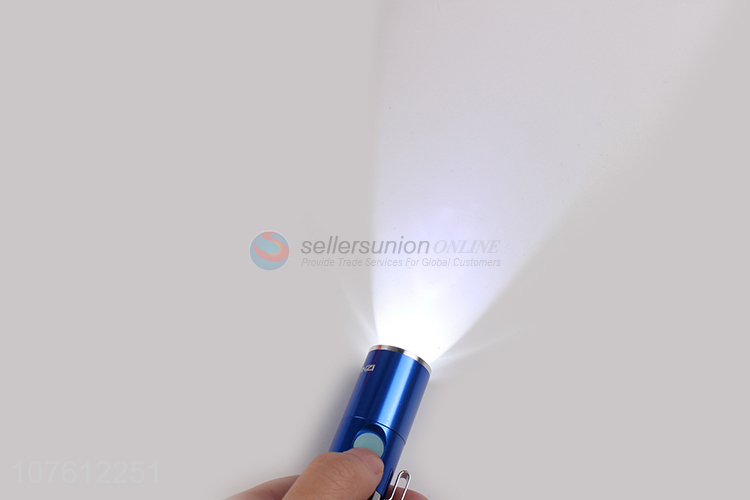 Good quality mini usb charging led flashlight portable aluminum flashlight