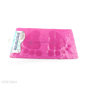Factory price solid color non-slip pvc bath mat anti-bacterial bath mat