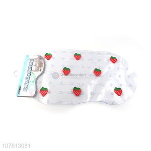 Hot sale fashion strawberry pvc shower mat non-slip bath mat for children