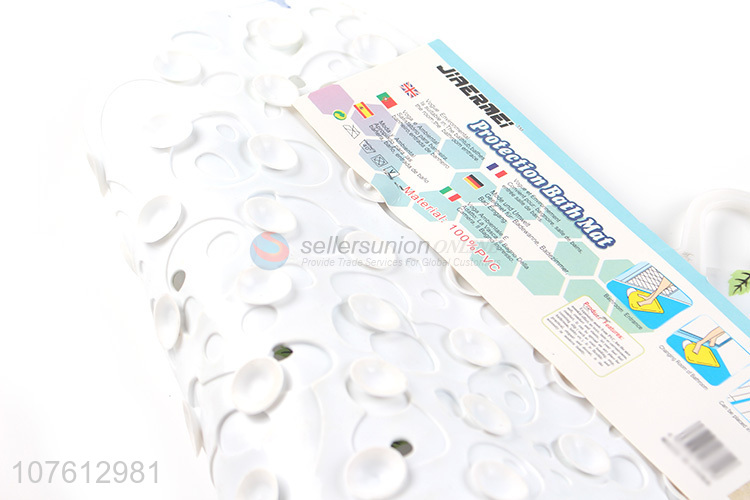 Fashion delicate flower printed anti-bacterial bath mat bathroom accessories