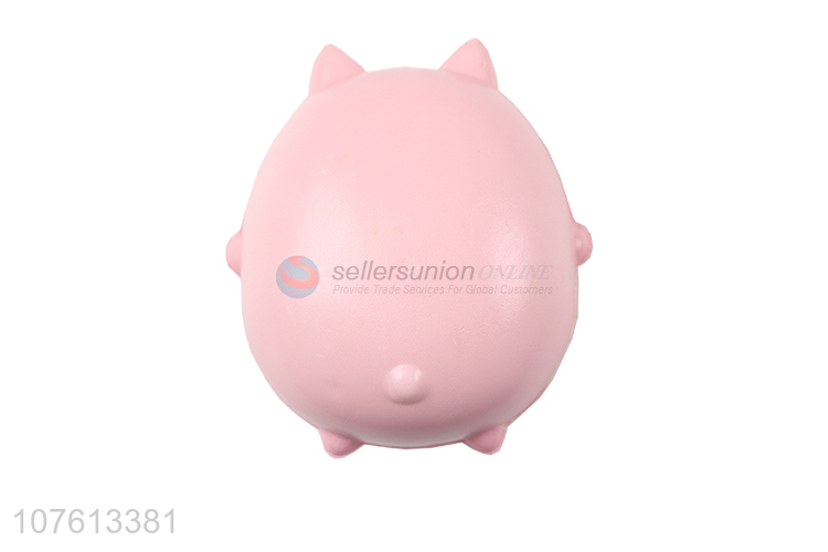 Lastest Arrival Pink Cat Flexible Rebound Toy