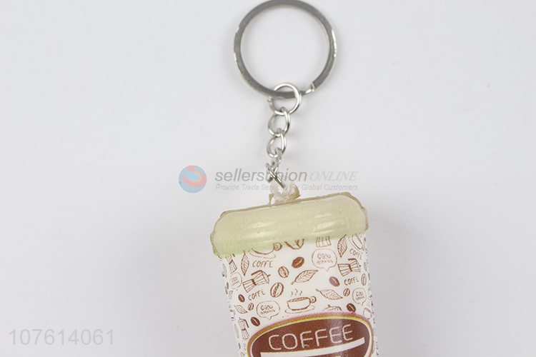Coffee drink pendant style small toy rebound toy