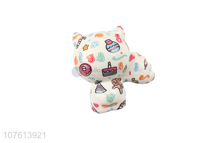 Novel design of lucky cat shape decompression small toy rebound toy