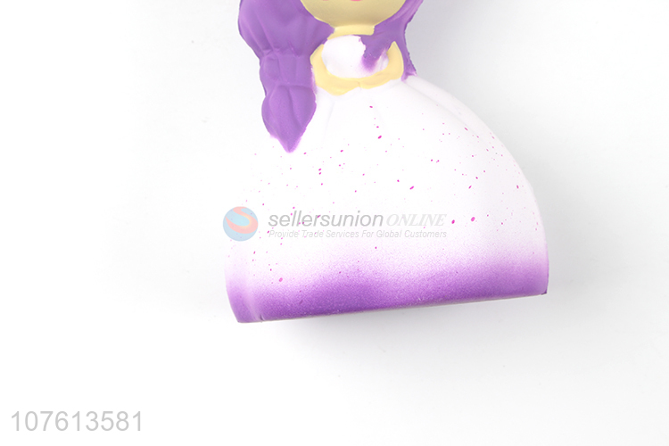 Purple-haired girl's chronic rebound toy