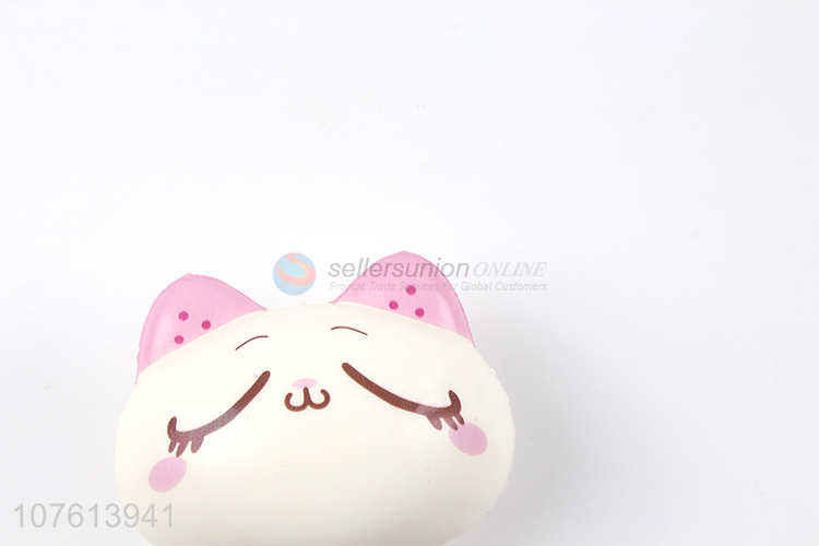 Innovative design Brown big-eyed cat style shape rebound toy