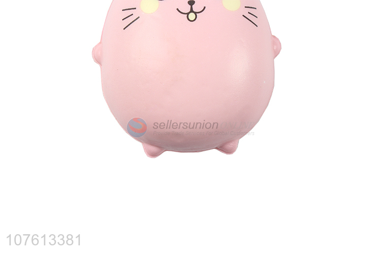 Lastest Arrival Pink Cat Flexible Rebound Toy