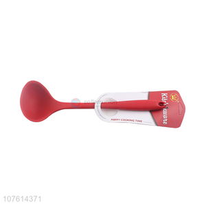 Factory price <em>healthy</em> safe heat resistant 100% silicone soup ladle