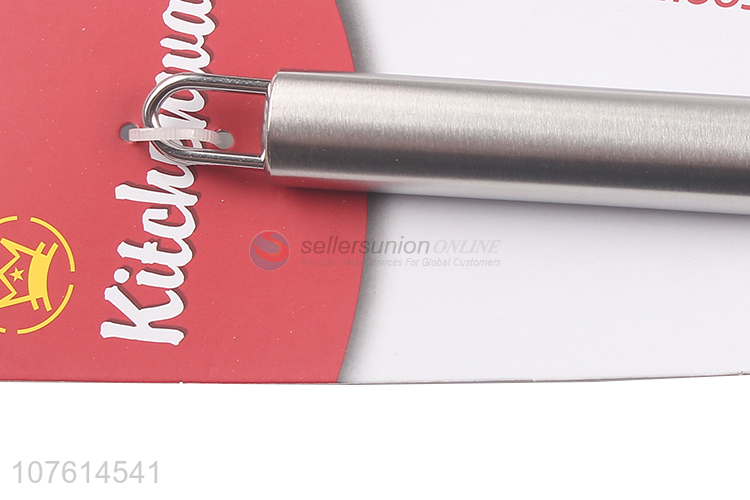 Wholesale kitchen cooking tool stainless steel handle silicone slotted spoon