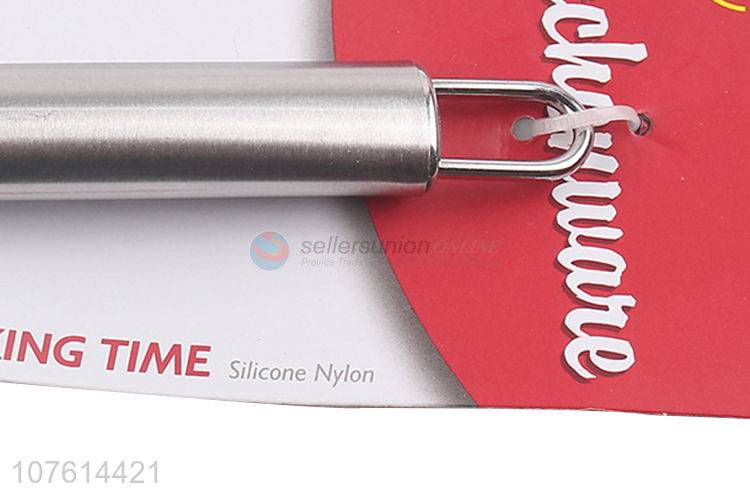 Hot sale stainless steel handle silicone turner kitchen utensils